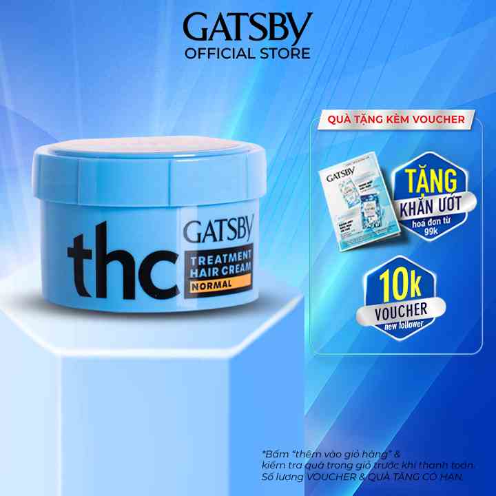 [Mã BMLTB35 giảm đến 35K đơn 99K] Kem Dưỡng Tóc GATSBY TREATMENT HAIR CREAM NORMAL 70g