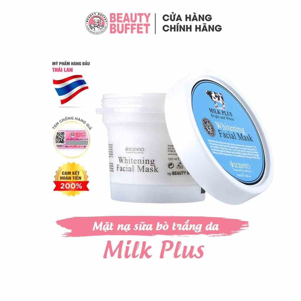 Mặt nạ dưỡng trắng và trẻ hoá da Scentio Milk Plus 100ml