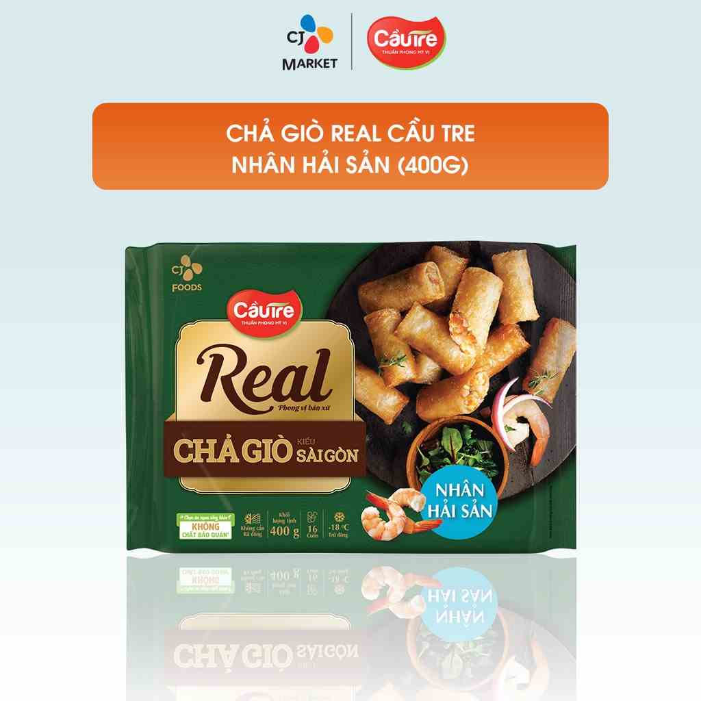 [Mã BMLTA35 giảm đến 35K đơn 99K] [HCM] Chả giò Cầu Tre REAL - Chả giò Hải sản kiểu Sài Gòn 400g