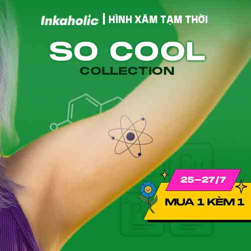 [SO-COOL Collection] Hình xăm dán tạm thời Inkaholic Y HỆT xăm thật trong 15 ngày, chống nước 100%