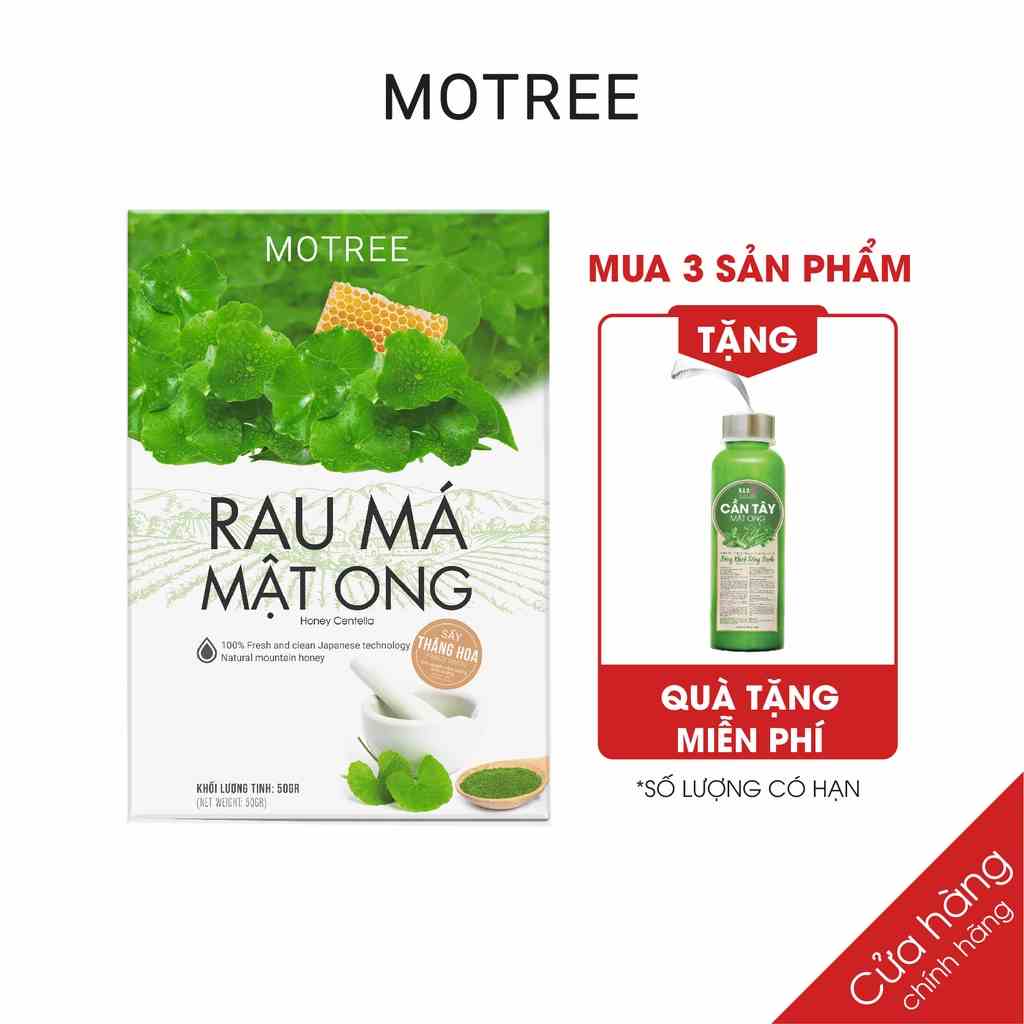 [Mã BMLTA35 giảm đến 35K đơn 99K] Bột rau má mật ong MOTREE sấy thăng hoa công nghệ Nhật Bản hộp 54gr