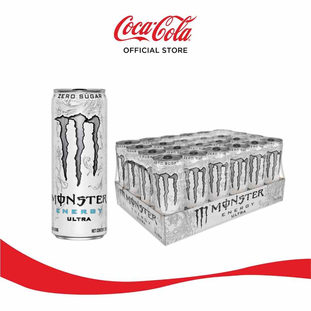 [GROFFWC -10% max 30k đơn 170k] Lốc 24 Lon Nước Tăng Lực Monster Energy Ultra Lon 355ml