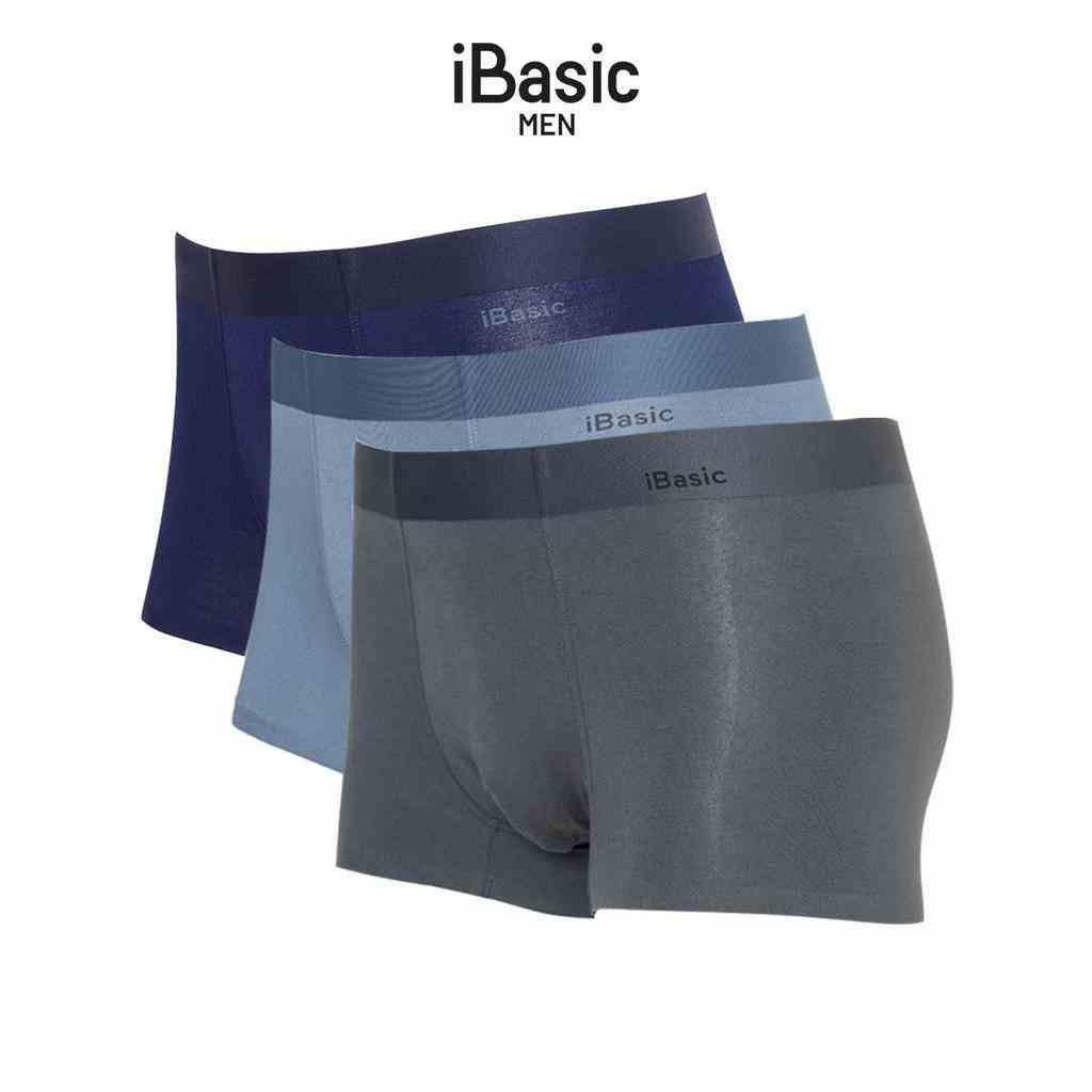 Combo 3 quần lót nam không đường may bonding trunk iBasic PANM104