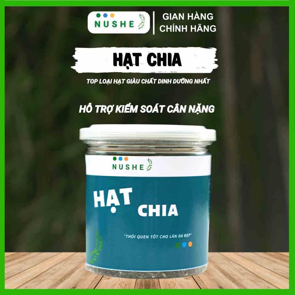 [Mã BMLTB200 giảm đến 100K đơn 499K] Hạt chia Nushe Food, Nhập Khẩu Chính Hãng ÚC, Giảm Cân, Hộp 250gr