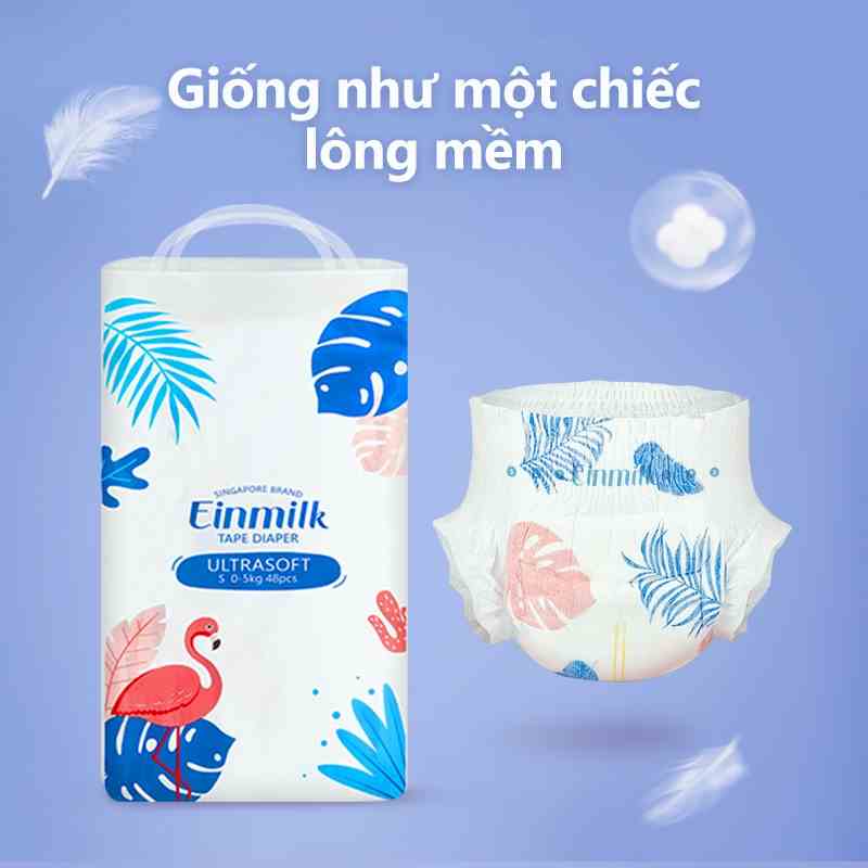 [Einmilk.ân ninh] Tã siêu mỏng xanh dương 0,2 cm dành cho bé Thoáng khí thấm hút cao Baby Diapers DIA230