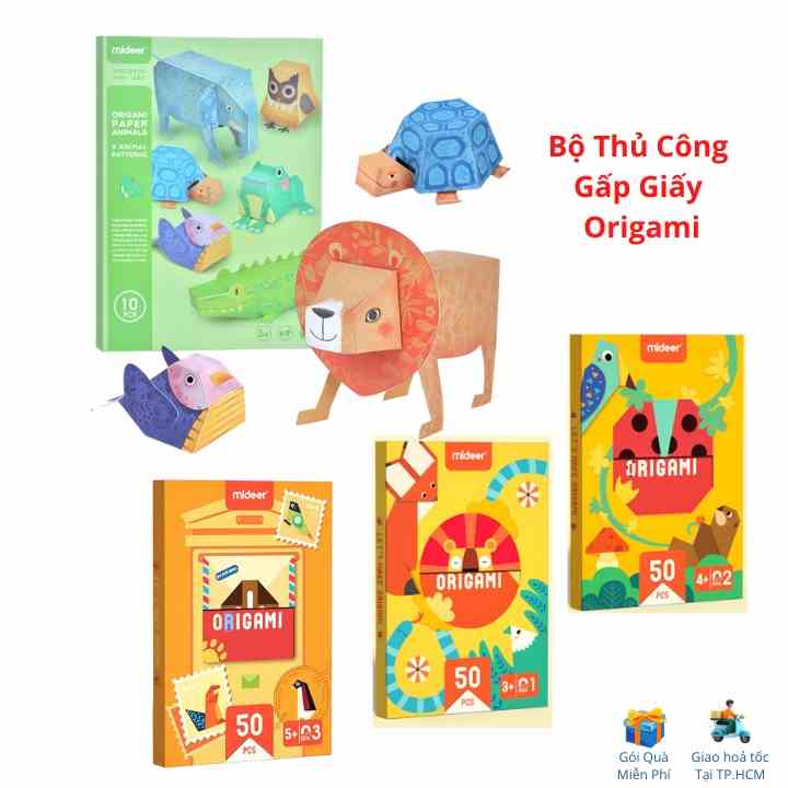 Đồ Chơi Gấp Giấy Thủ Công Origami Mideer - Cho Bé Từ 3 Tuổi Luyện Tay Khéo Léo