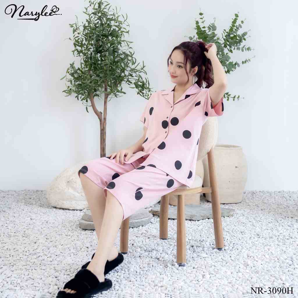 BỘ PYJAMA ÁO CỘC QUẦN LỬNG CHẤT COTTON CAO CẤP NARYLEE MÃ NR-3090