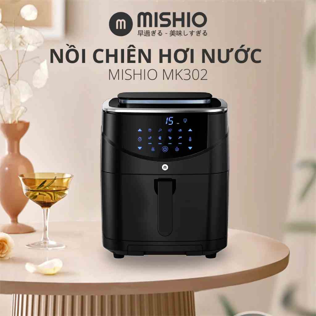 Nồi Chiên Không Dầu Hơi Nước 10L (7L) Mishio MK302