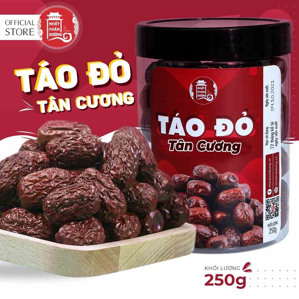 Táo đỏ Tân Cương Nhất Phẩm Đường 250g loại 1 quả nhỏ dày thịt