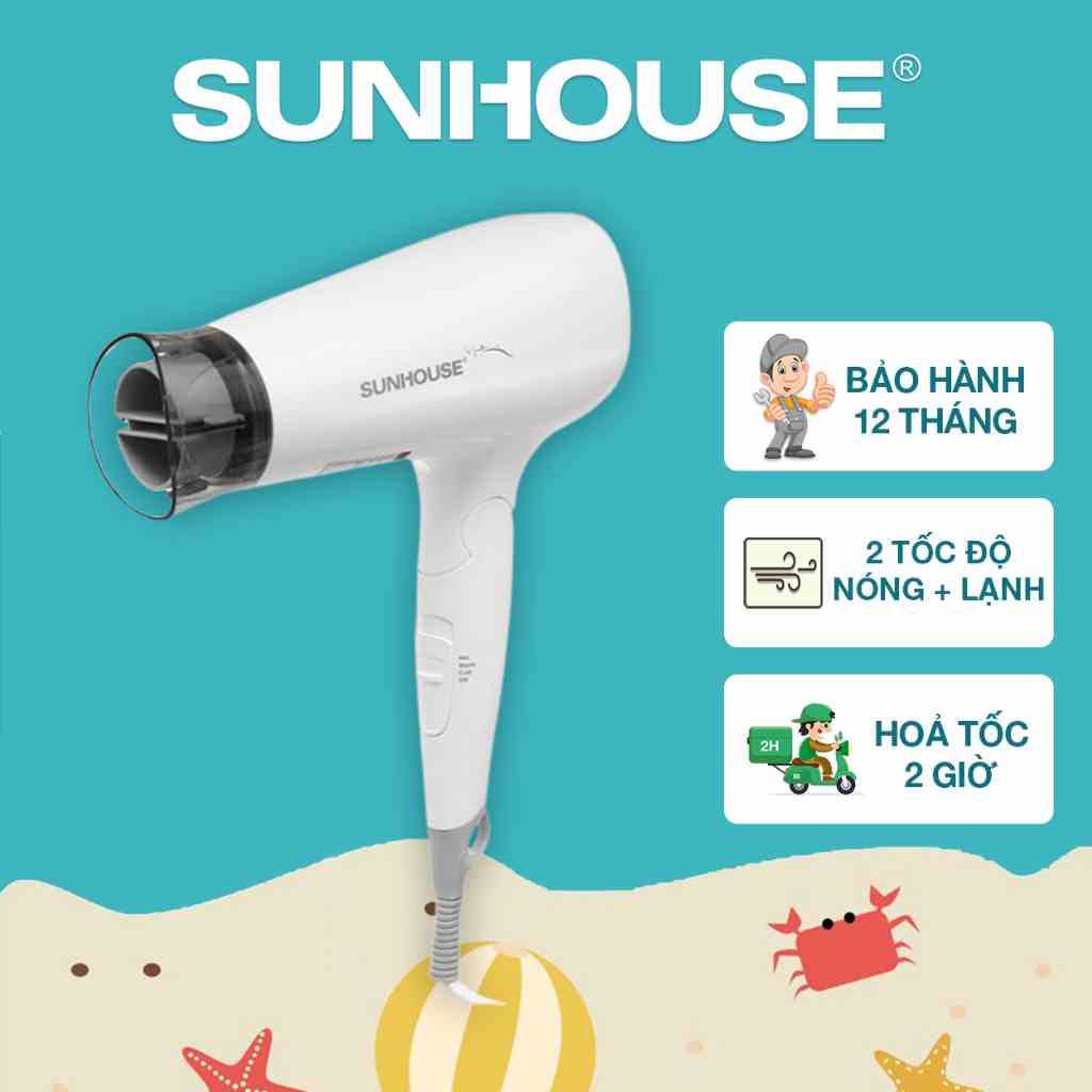 Máy sấy tóc SUNHOUSE SHD2309 - Bảo hành chính hãng 12 tháng