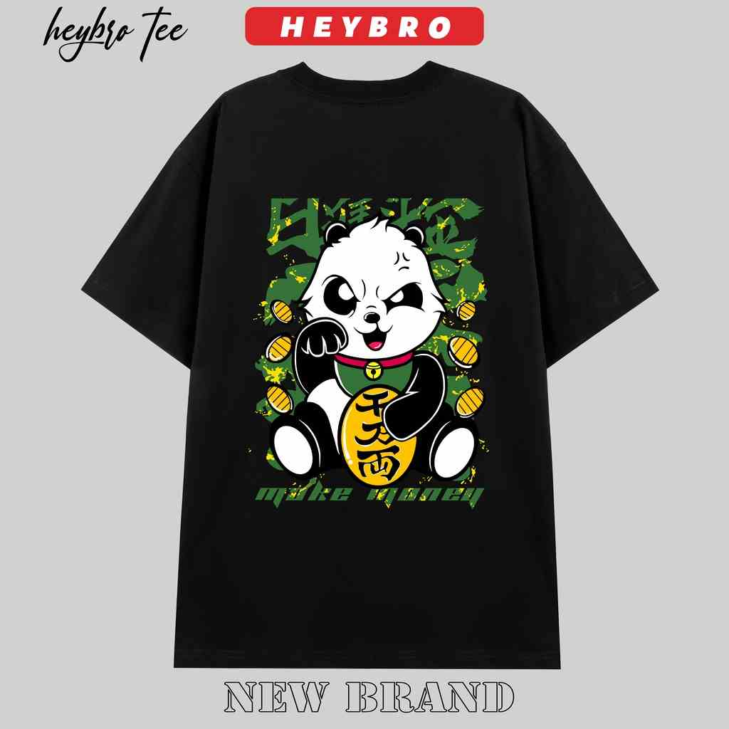 [Mã BMLTB35 giảm đến 35K đơn 99K] Áo thun nam nữ unisex tay lỡ form rộng Local Brand HEYBRO / PANDA