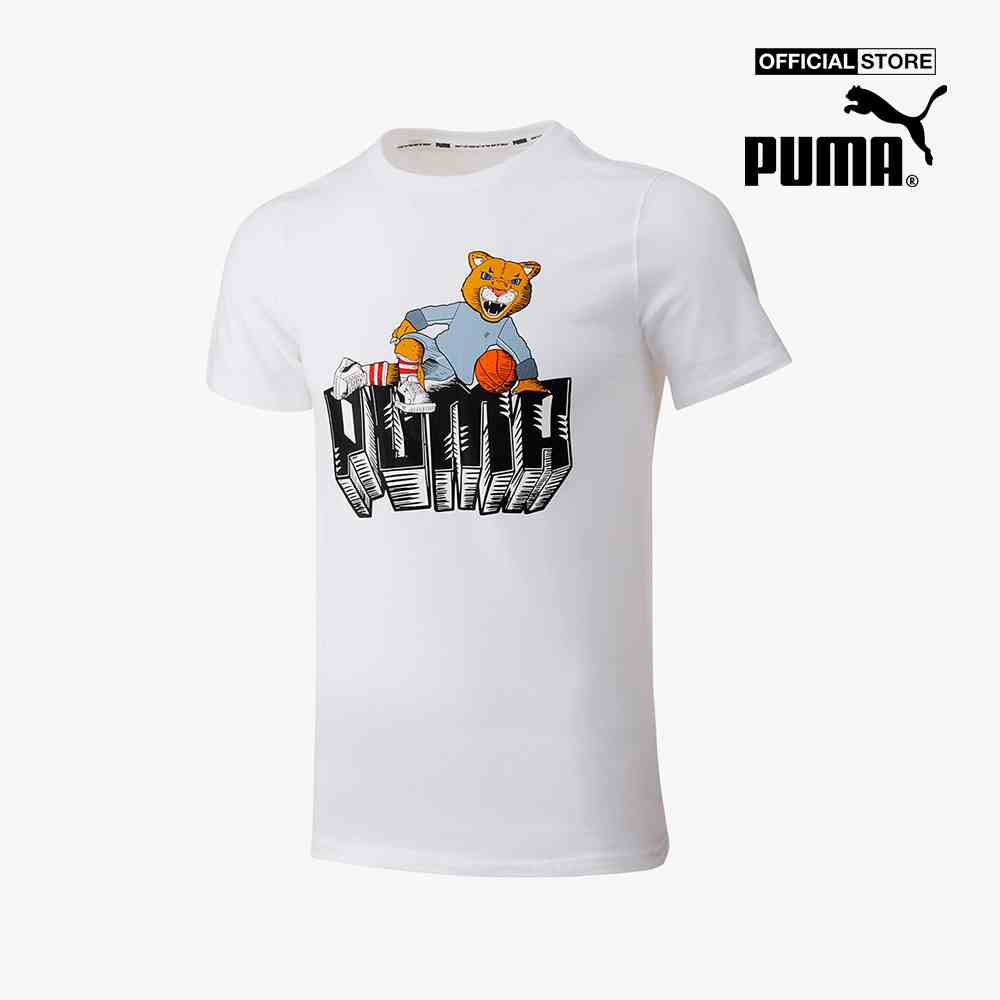 PUMA - Áo thun nam cổ tròn ngắn tay Dylan Basketball 532730-05