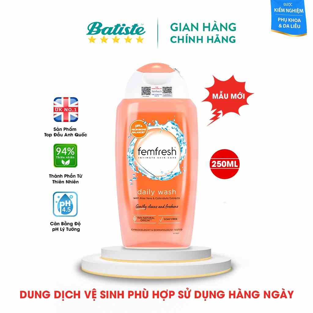 Dung Dịch Vệ Sinh Phụ Nữ Femfresh Daily Intimate Wash 250ml Anh Quốc