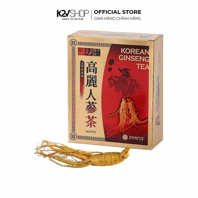 Hộp 100 Gói Trà Sâm Chong Kun Dang Korean Ginseng Tea 3g/Gói - K2V Shop