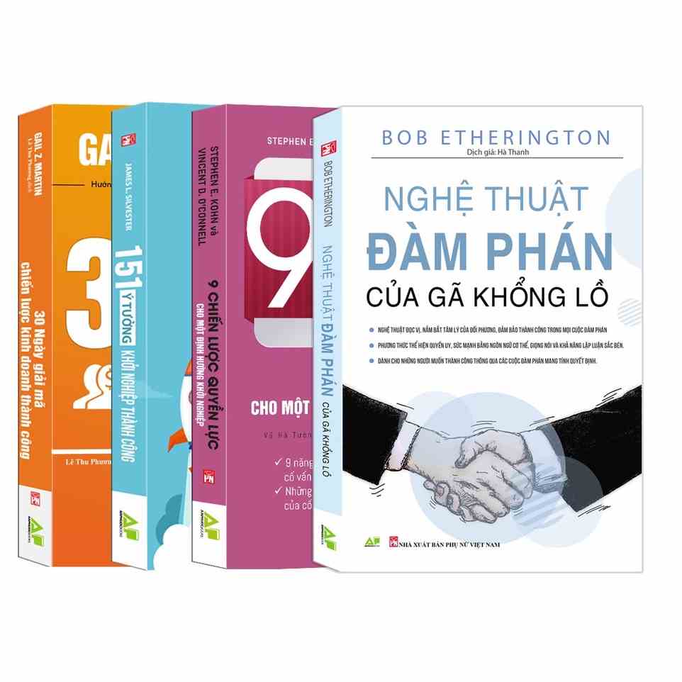 Sách - Combo Bản Lĩnh Kẻ Tiên Phong - Khởi Nghiệp Thành Công (4 Cuốn)