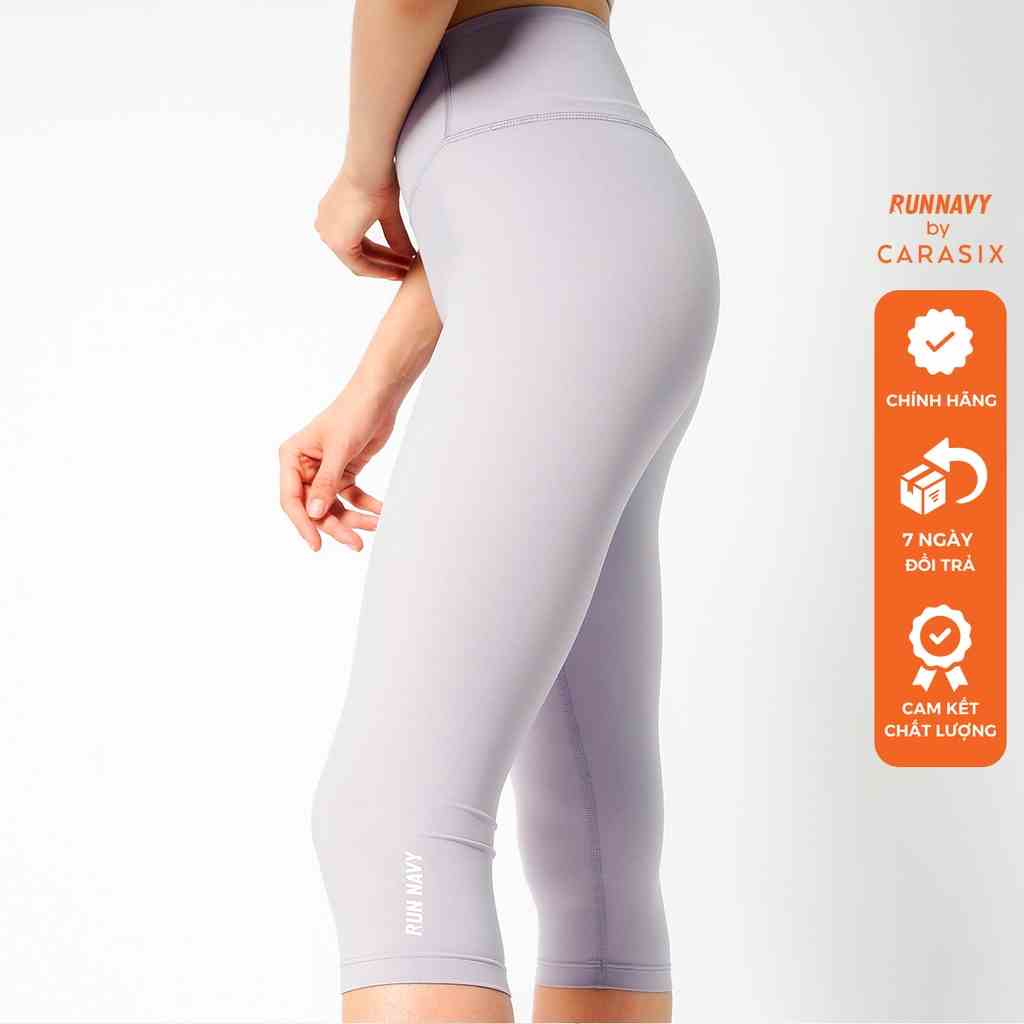 Quần tập gym yoga legging nữ dáng lửng 3/4 WLF318 Eco-friend, nâng mông tôn dáng, vải thấm hút khô thoáng