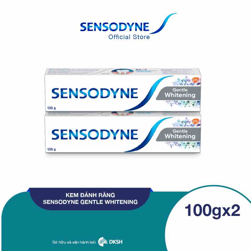 Bộ 2 Kem Đánh Răng Sensodyne Whitening 100g