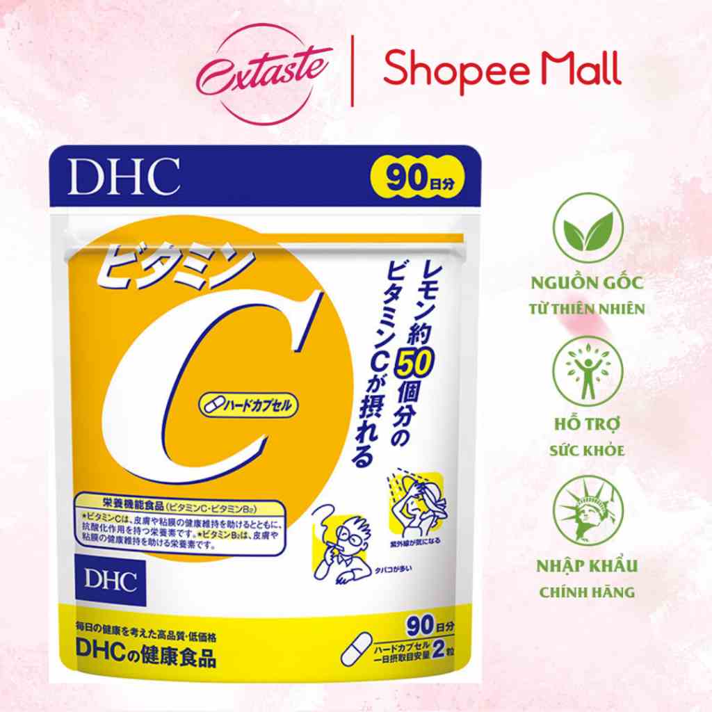 Viên uống bổ sung vitamin C DHC giúp da sáng mịn 30/90 viên