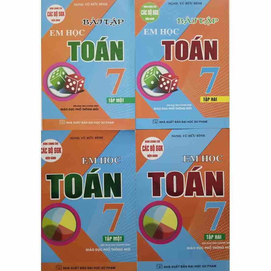 Sách - Combo Em Học Toán 7 + Bài Tập Em Học Toán 7 (Bộ 4 Cuốn)