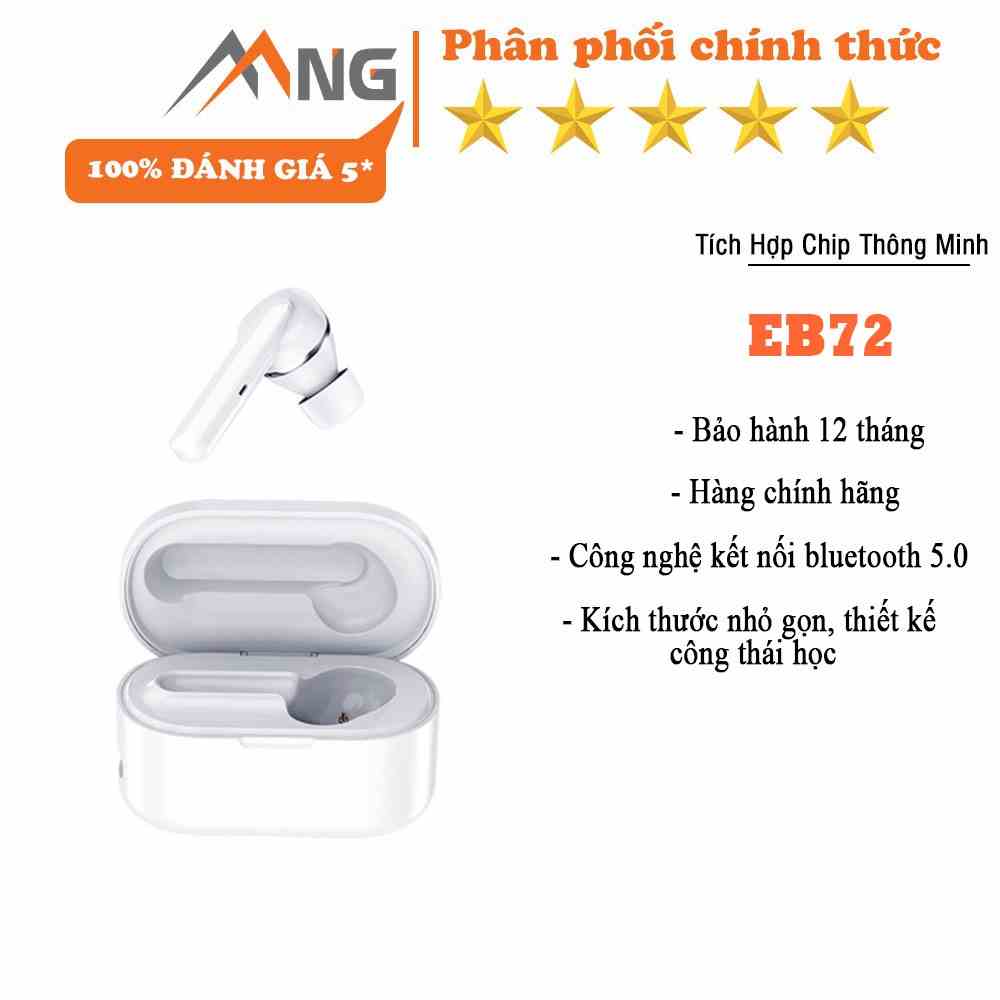 Tai nghe không dây đơn Mono Truewireless Rockspace EB72 Earphone dành cho iphone samsung xiaomi - Hàng chính hãng có BH