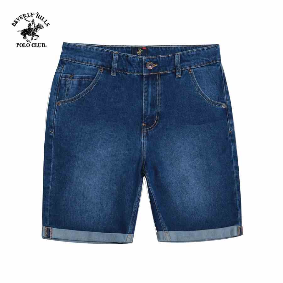 [Mã BMLTB35 giảm đến 35K đơn 99K] Beverly Hills Polo Club - Quần short Nam Slim Fit Xanh nhạt BU- BHPC QJSS22V002