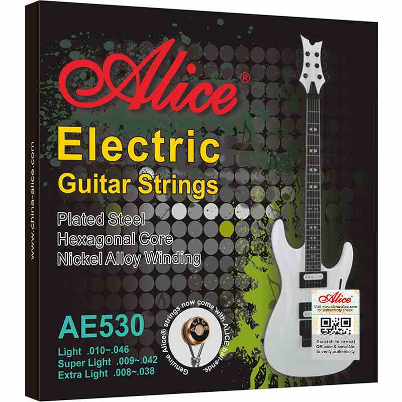 Bộ dây đàn Guitar Điện (Electric) - Alice AE530 - Plated Steel Plain String, Nickel Alloy Winding