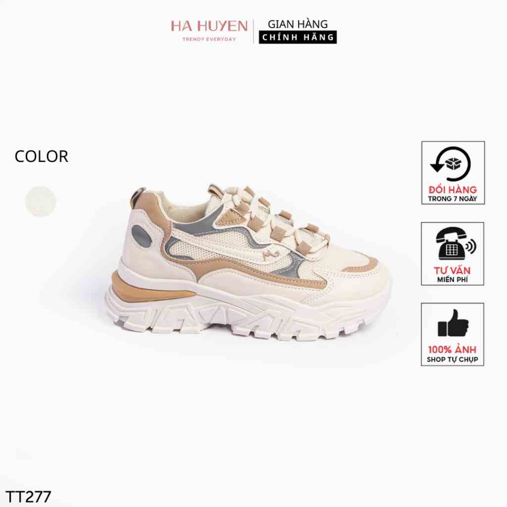 [Mã BMLTB200 giảm đến 100K đơn 499K] Giày thể thao nữ Hà Huyền Shoes sneaker phối màu phản quang cá tính - TT277