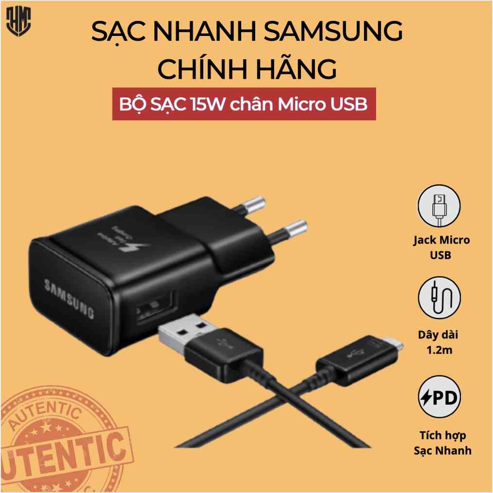 [Mã BMLTB35 giảm đến 35K đơn 99K] Bộ sạc nhanh Samsung galaxy kèm cáp Type-C cho các dòng máy Samsung - Chính hãng