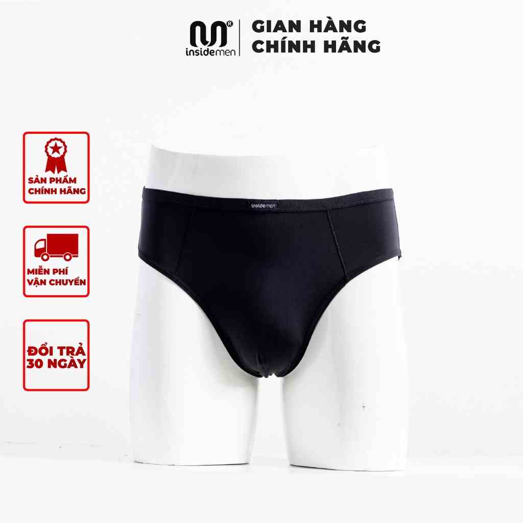 Quần lót nam Brief INSIDEMEN kiểu tam giác thiết kế gọn gàng cao cấp kháng khuẩn siêu co giãn thông thoáng IBF008