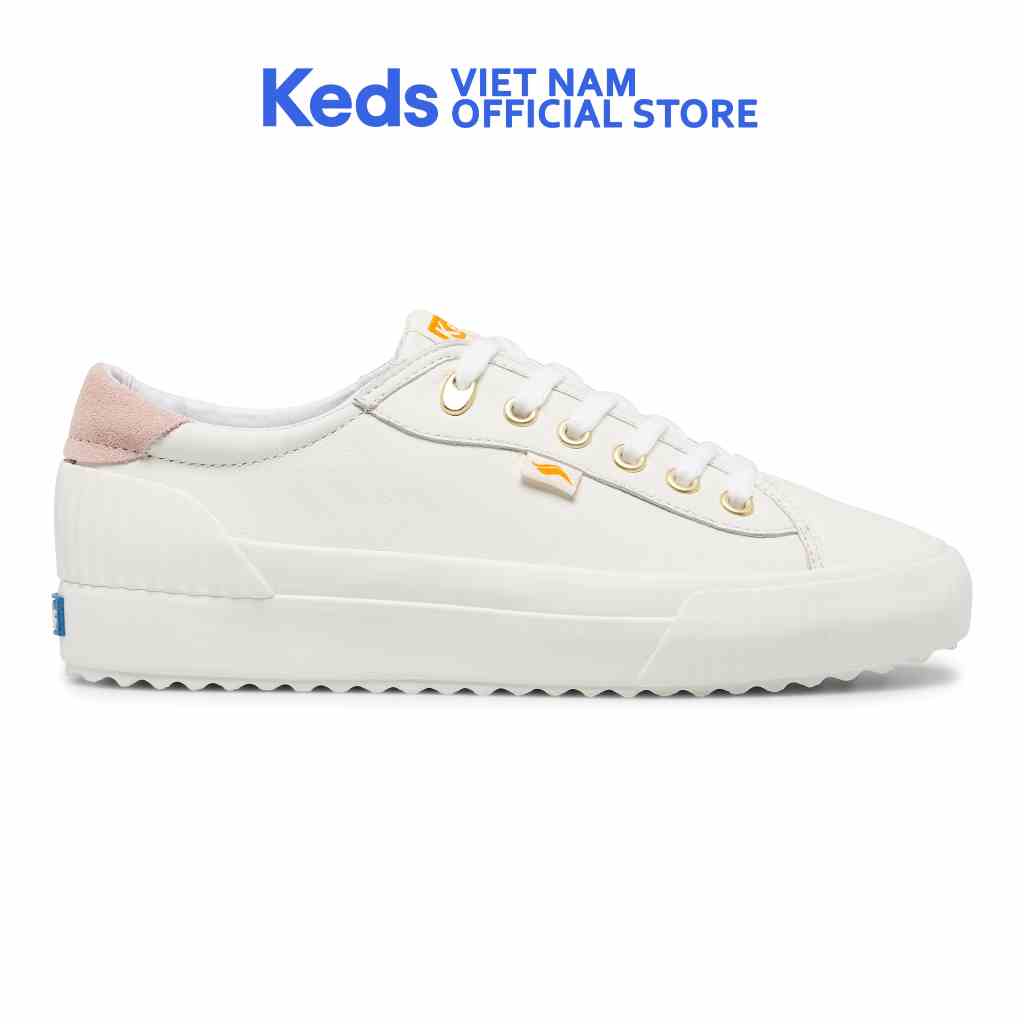 Giày Thể Thao Keds Nữ- Demi Trx Leather White- KD065526