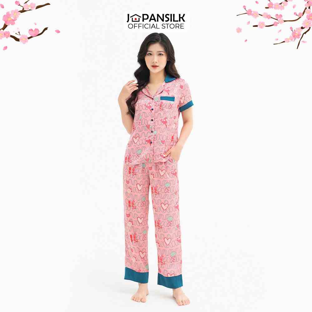 [Mã BMLTA35 giảm đến 35K đơn 99K] Combo Bộ Sưu Tập Pijama Lụa Satin Nhật Họa Tiết Đồ Ngủ Cộc Tay JAPAN SILK