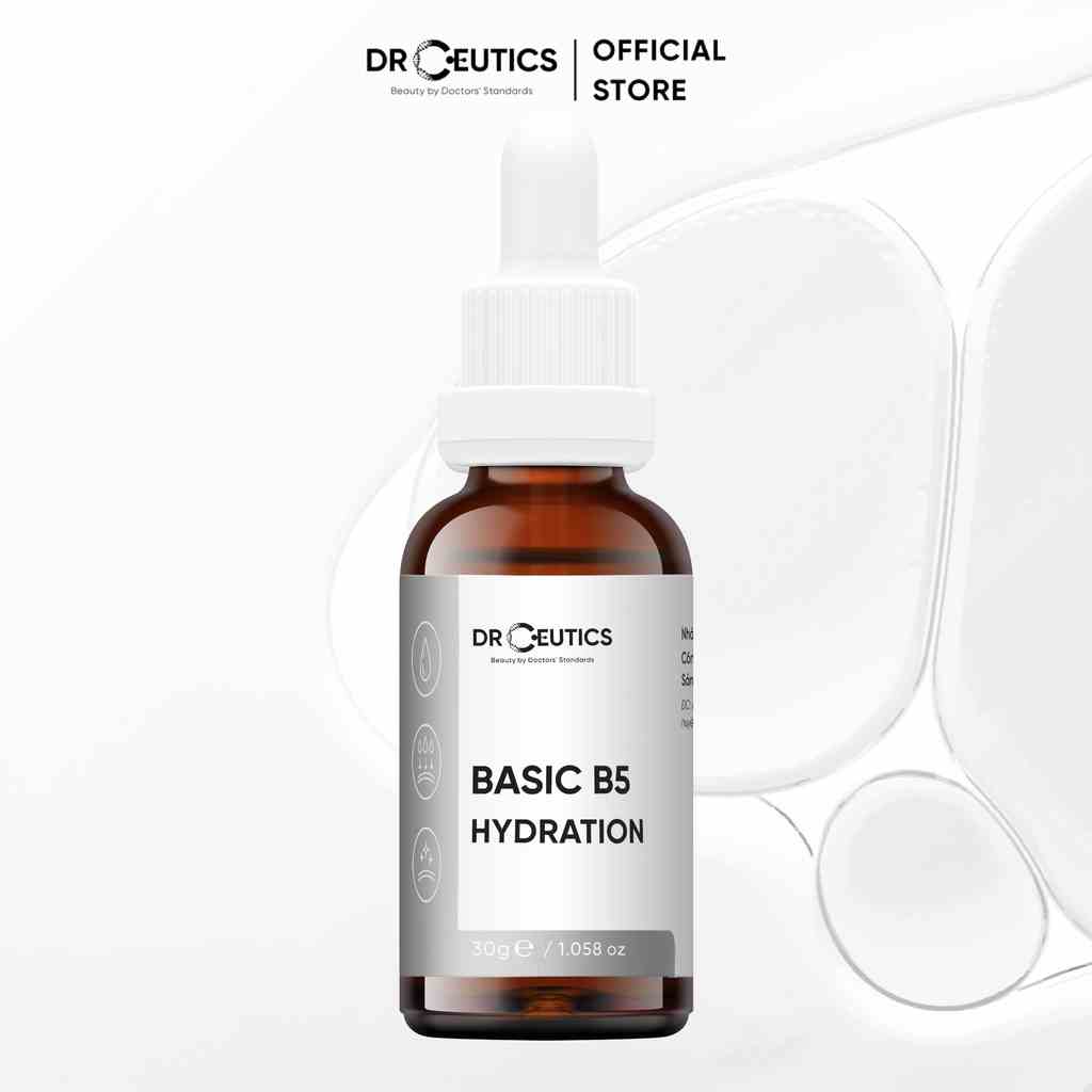 DRCEUTICS Tinh Chất B5 Basic Hydration 5% DrCeutics Cho Da Dầu Mụn (30ml)