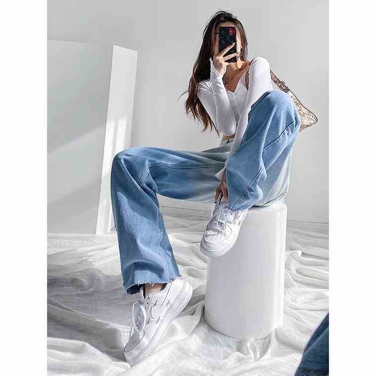 Quần Baggy Loang Màu Có Trơn Rách Dành Cho Nữ Unisex JEAGOVN