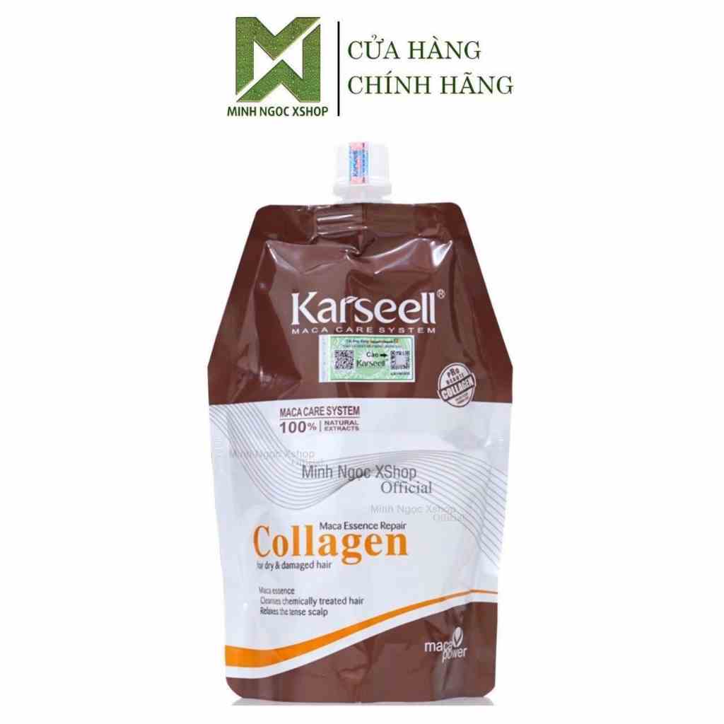 Kem ủ tóc phục hồi siêu mượt Collagen KARSEELL dạng túi 500ml