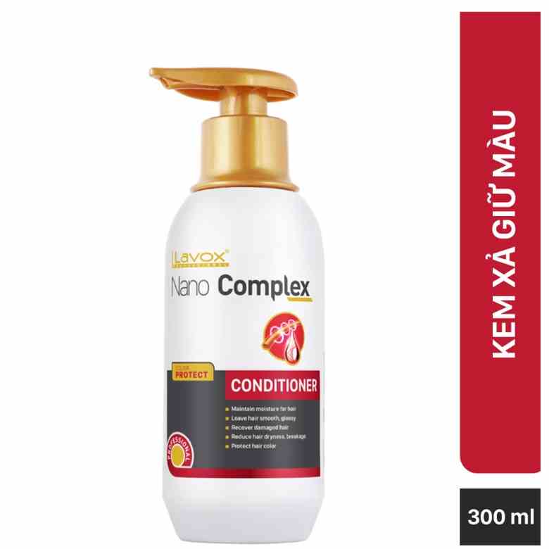 [Mã BMLTB35 giảm đến 35K đơn 99K] Kem Xả Giữ Màu Lavox Nano Complex 300ml