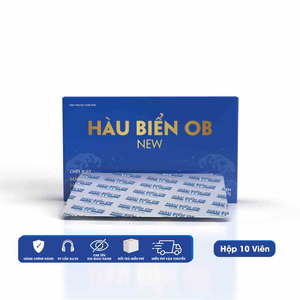 HOBN-Viên uống Tinh chất Hàu Biển Ob New, Oyster tăng sinh lý nam, hỗ trợ nam giới xuất tinh sớm, yếu sinh lý (10 viên)