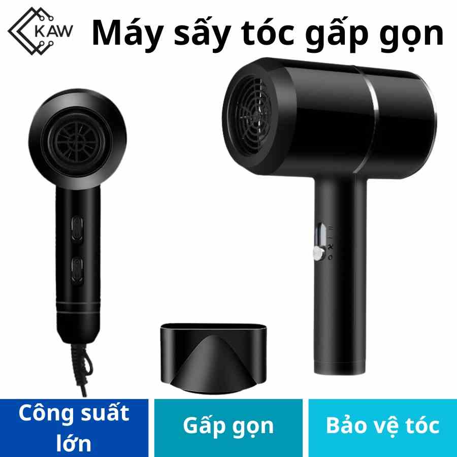 Máy sấy tóc mini 1800w nhỏ gọn, lỗi 1 đổi 1