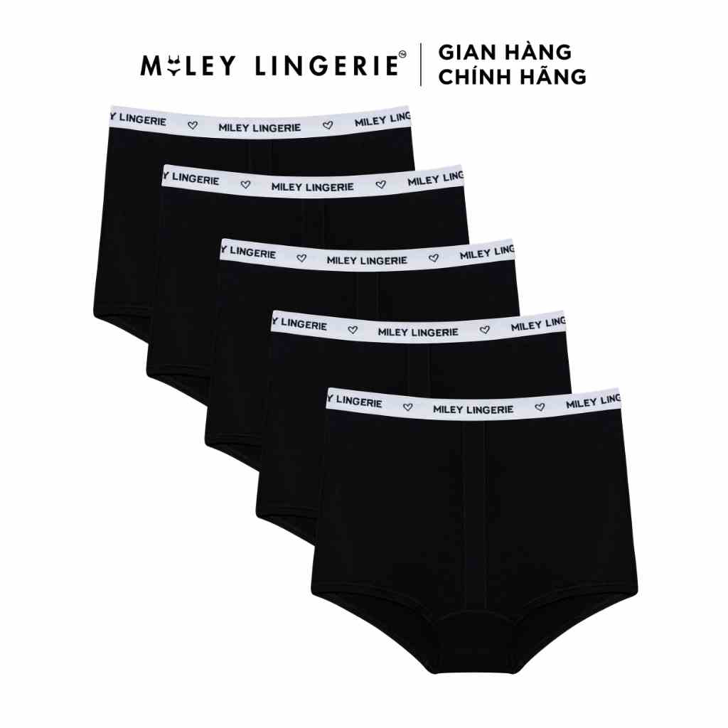 [Mã BMLTB35 giảm đến 35K đơn 99K] Combo 5 Quần Lót Cạp Cao Vải Sợi Thiên Nhiên Cao Cấp Being Me Miley Lingerie