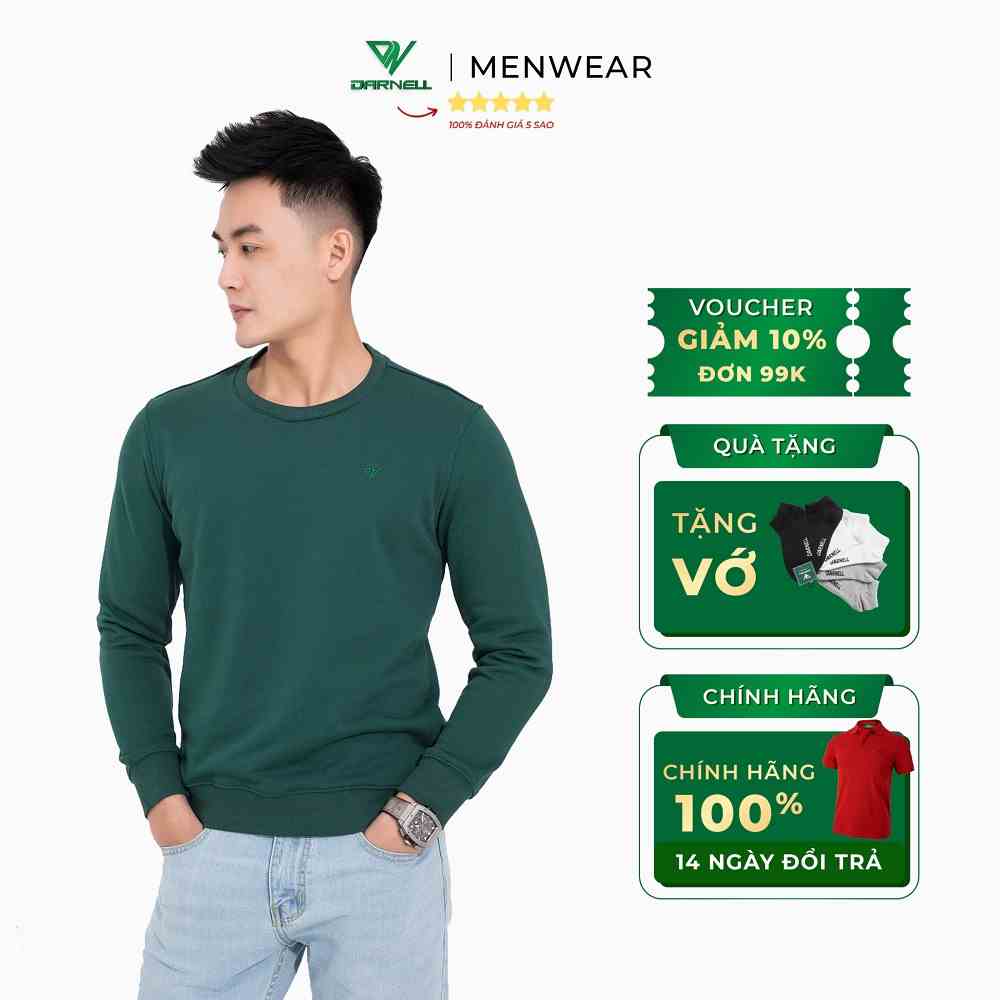 Áo Nỉ nam sweater DARNELL chất nỉ cao cấp dày dặn mềm mịn DN3011