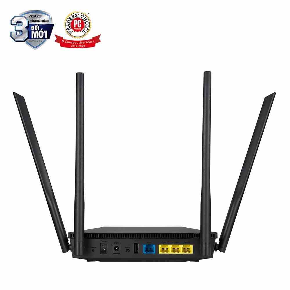 [Mã ELCL7 giảm 7% đơn 300K] Bộ phát wifi router ASUS RT-AX53U Chuẩn AX1800 Băng tần kép