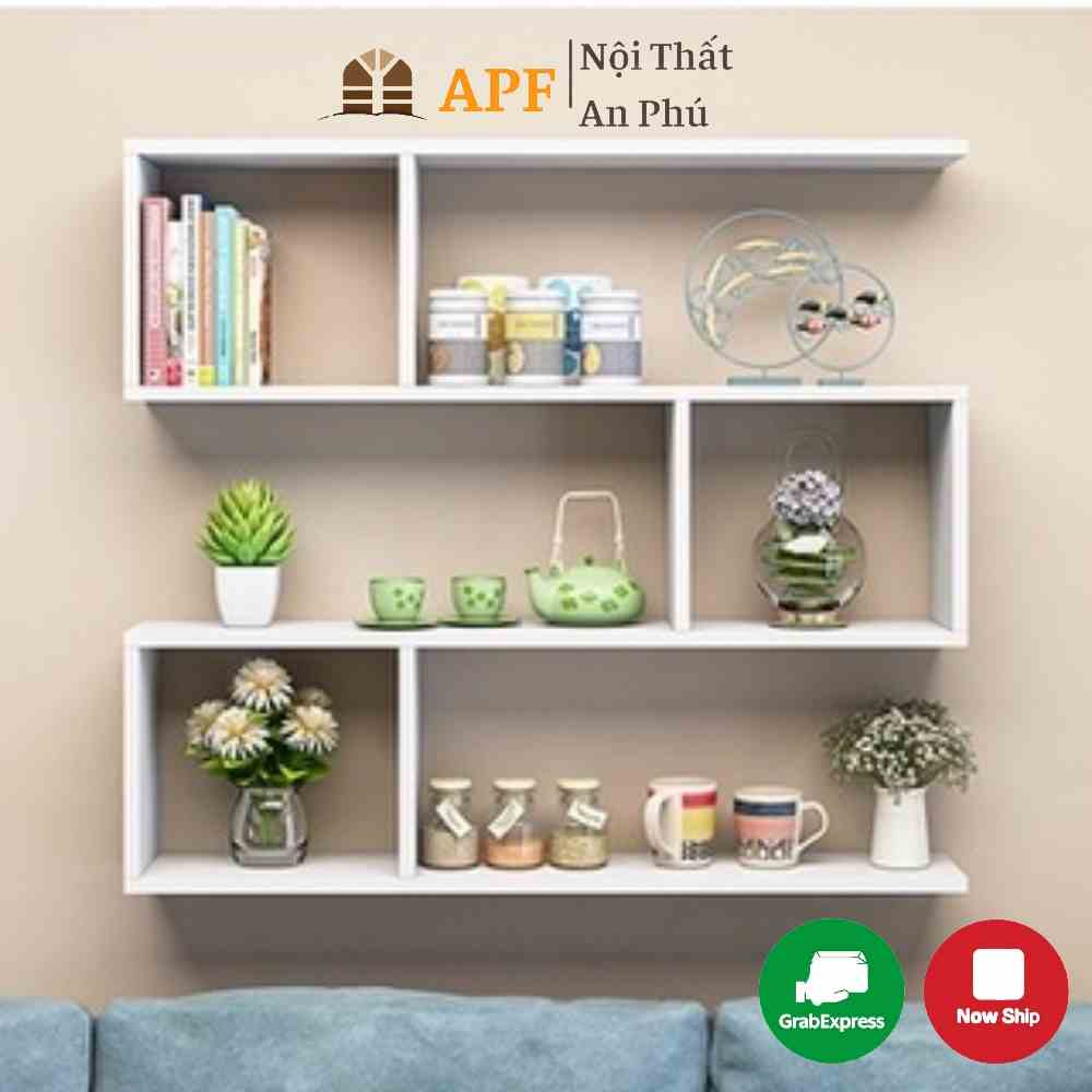 [Mã BMLTB35 giảm đến 35K đơn 99K] Kệ Sách Treo Tường APF Chất Liệu Gỗ MDF Nhập Khẩu, Thiết kế Thông Minh Tiện Lợi KS031