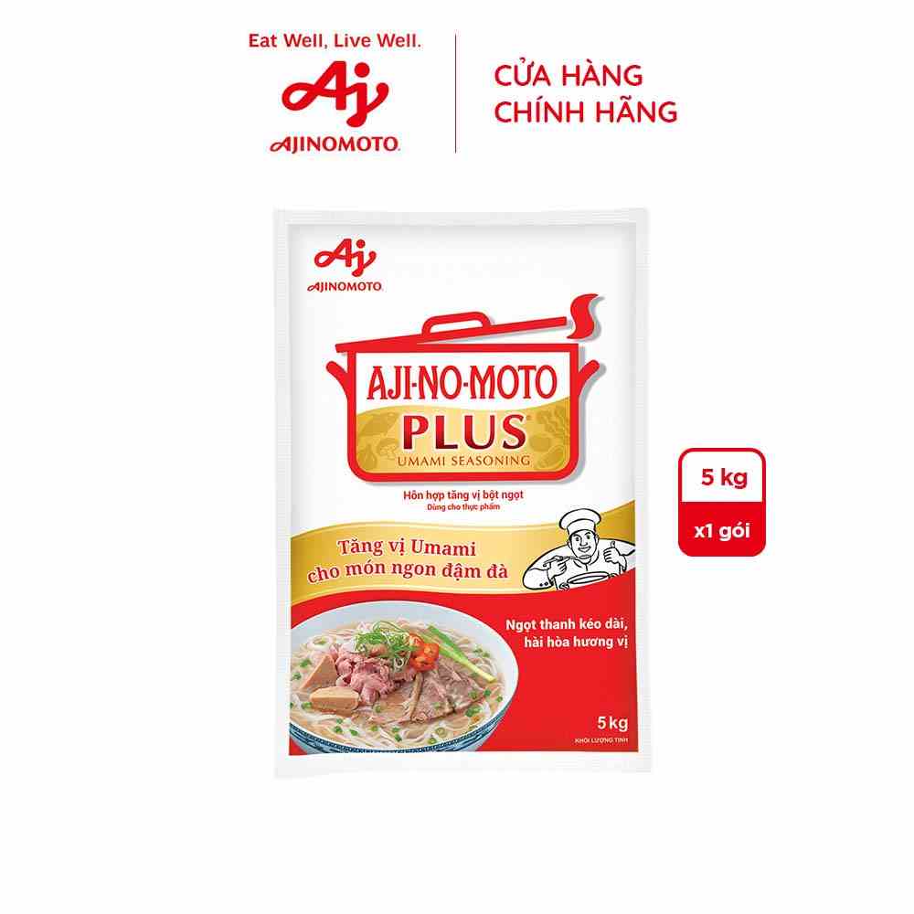 Hỗn hợp tăng vị bột ngọt AJI-NO-MOTO PLUS 5kg/bịch