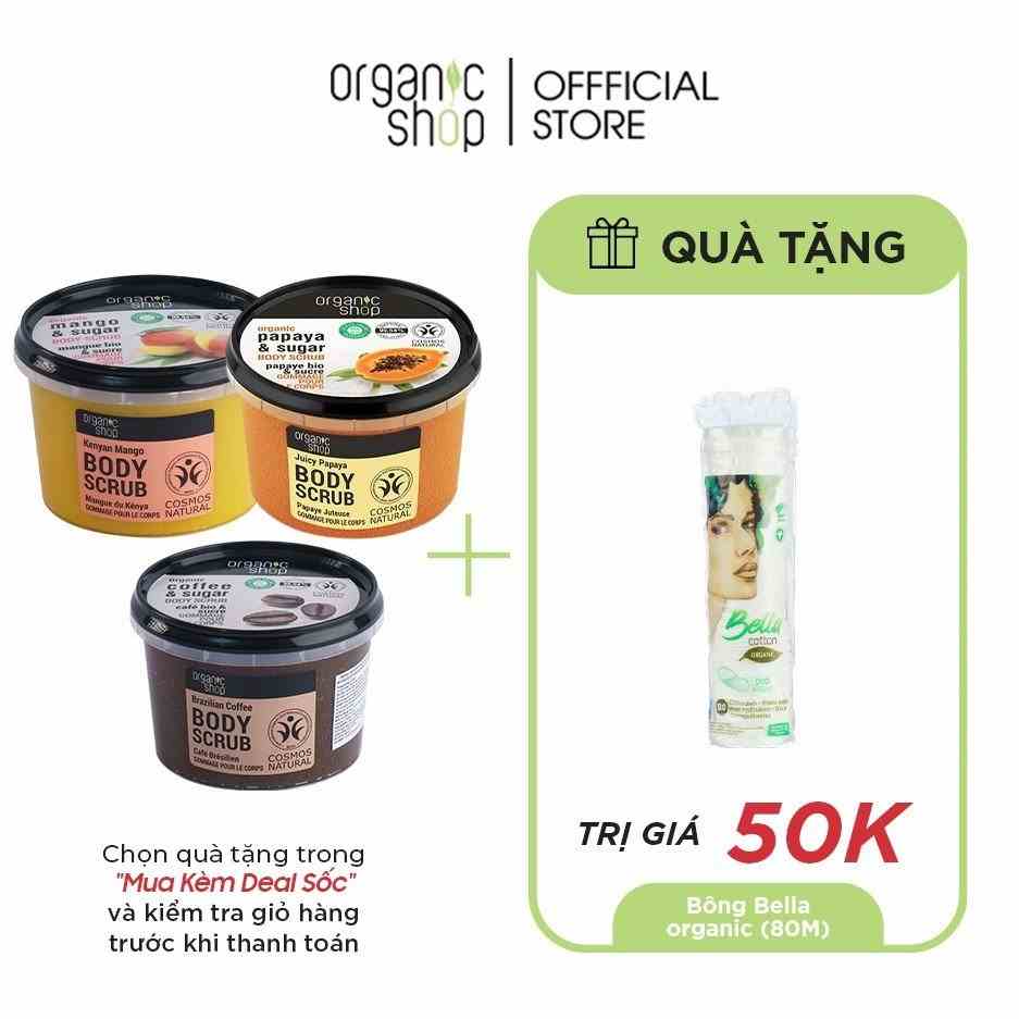 [Mã BMLTB35 giảm đến 35K đơn 99K] Tẩy Tế Bào Chết Body Cấp Ẩm Ngừa Mụn ORGANIC SHOP Body Scrub 250ml