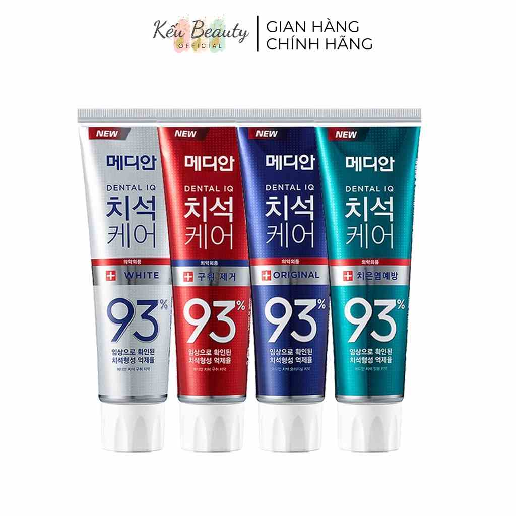 Kem đánh răng Median Dental IQ 93% Toothpaste giúp trắng răng, hơi thở thơm mát 120g