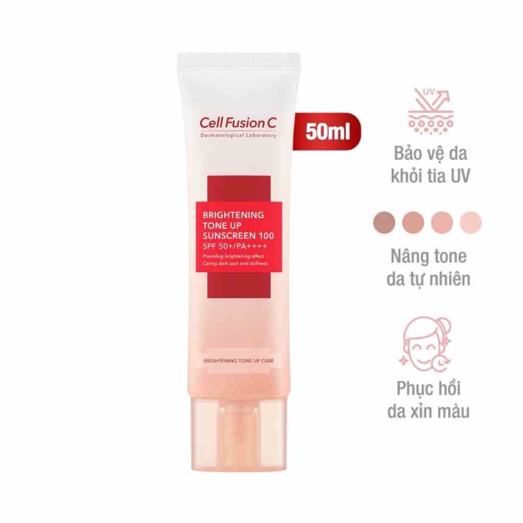 Kem Chống Nắng Nâng Tông Da Cell Fusion C Brightening Tone Up Sunscreen 100 SPF50+/ PA ++++