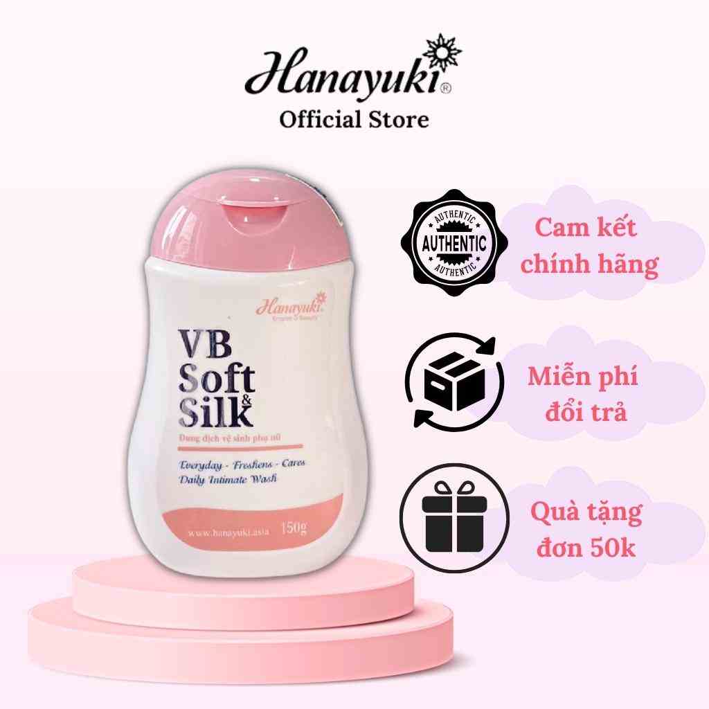 Dung Dịch Vệ Sinh Phụ Nữ VB Soft Silk Chính Hãng – Hana Soft Silk Hanayuki Chính Hãng Giúp Khử Mùi Vùng Kín 150g VS02