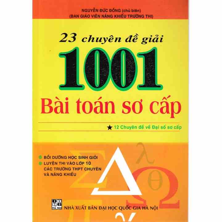 [Mã BMLT100 giảm đến 100K đơn 499K] Sách - 23 Chuyên Đề Giải 1001 Bài Toán Sơ Cấp - Tập 1