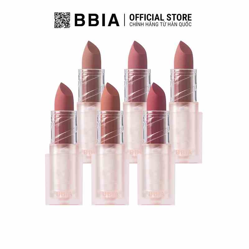 Son Thỏi Lì Bbia Last Powder Lipstick Version 2 (6 màu) 3.5g