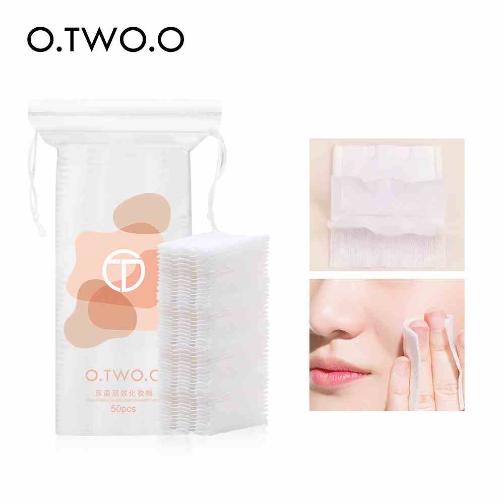 Tẩy trang O.TWO.O 100% chất liệu cotton bông 50 miếng