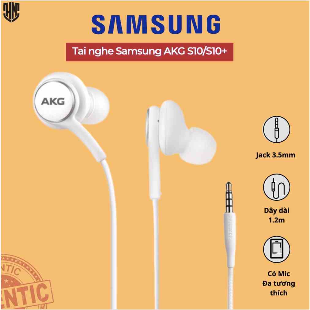 Tai nghe AKG cho Samsung Galaxy S10- Tương thích các dòng Samsung - Hàng Chính Hãng || TẶNG BAO DA ĐỰNG TAI NGHE